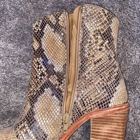 Free People Snakeskin Ankle Boots - Picture 4 of 4